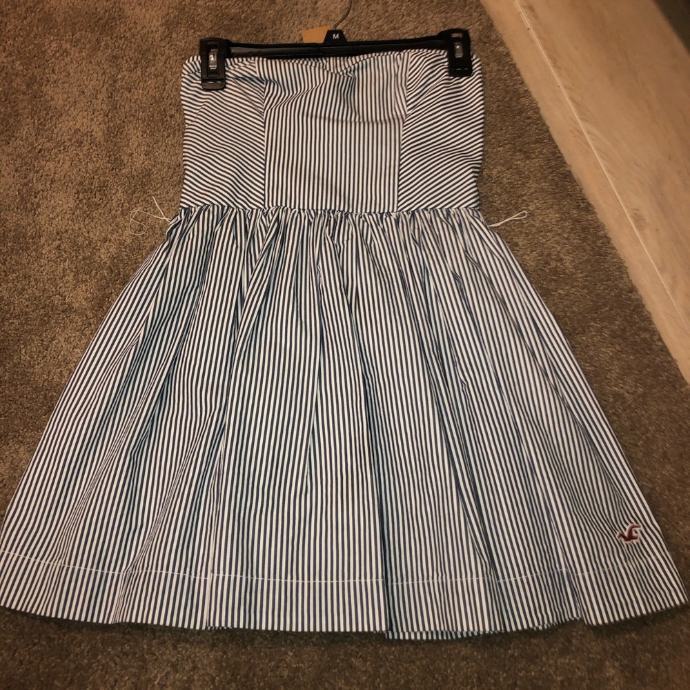 Stripped Strapless Summer Dress from Hollister